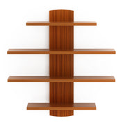 Caselle Wall Shelf 4 shelves |Walnut