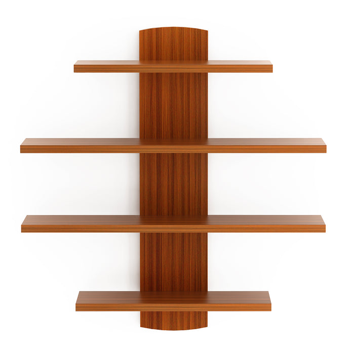 Caselle Wall Shelf 4 shelves |Walnut