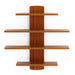 Caselle Wall Shelf 4 shelves |Walnut