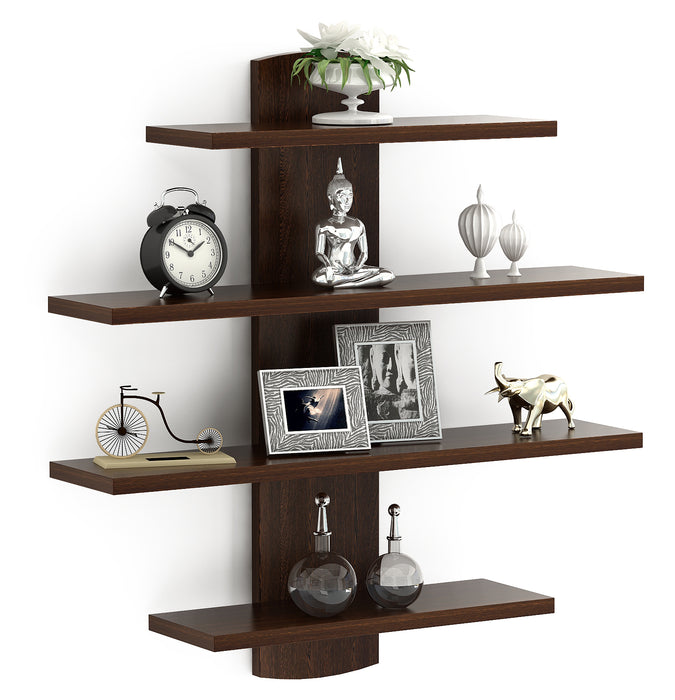 Caselle Wall Shelf 4 shelves |Wenge