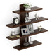 Caselle Wall Shelf 4 shelves |Wenge