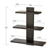 Phelix Wall Shelf & Display Rack (Large) |Wenge