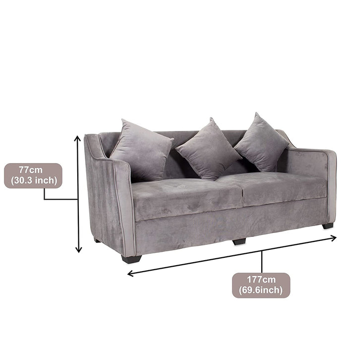 Ellane 3 Seater Sofa with Cushions