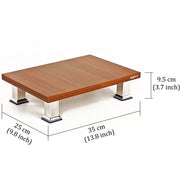 Ved Wooden LowH Stool - Bluewud