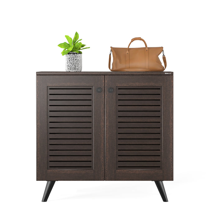 Carlem 2 Doors Shoe Rack Cabinet |Wenge