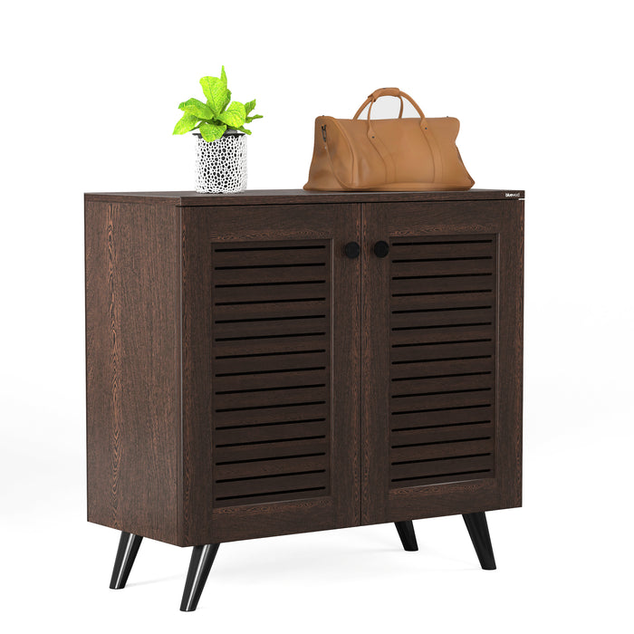 Carlem 2 Doors Shoe Rack Cabinet |Wenge