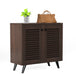 Carlem 2 Doors Shoe Rack Cabinet |Wenge