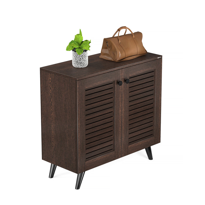 Carlem 2 Doors Shoe Rack Cabinet |Wenge