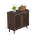 Carlem 2 Doors Shoe Rack Cabinet |Wenge