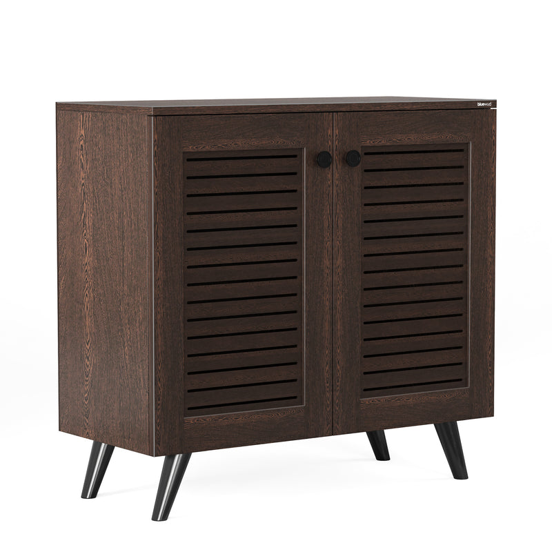 Carlem 2 Doors Shoe Rack Cabinet |Wenge