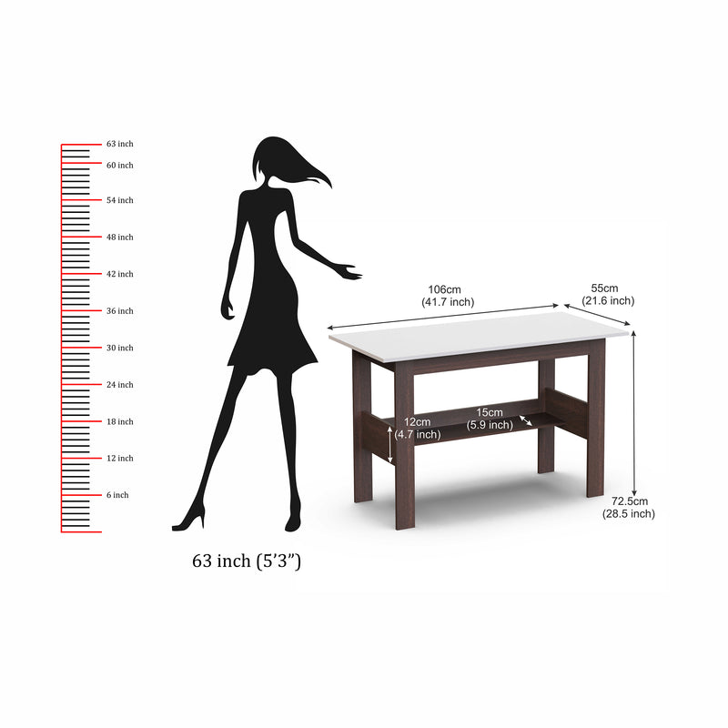 Efflino Study Table |Wenge