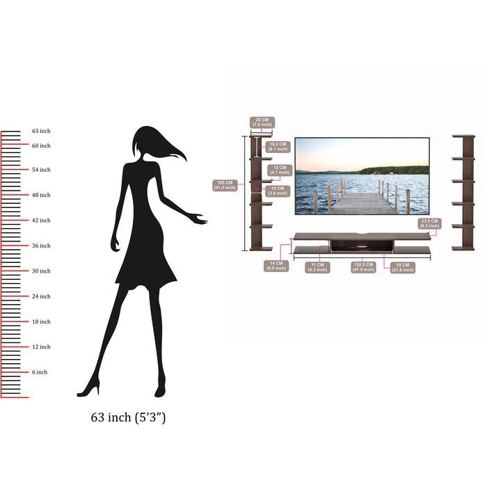 Estoye TV Unit, Ideal for Up to 50"