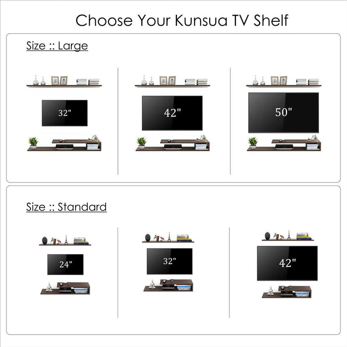 Kunsua TV Unit,Ideal for Up to 32"