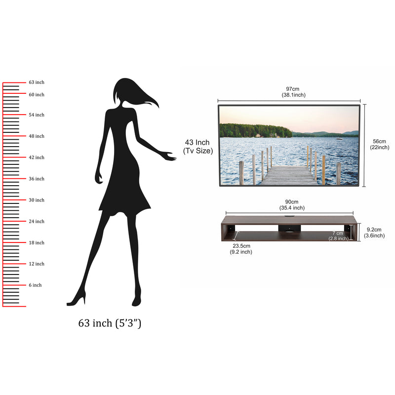 Kyvid TV Unit, Ideal for Up to 42" (Large)