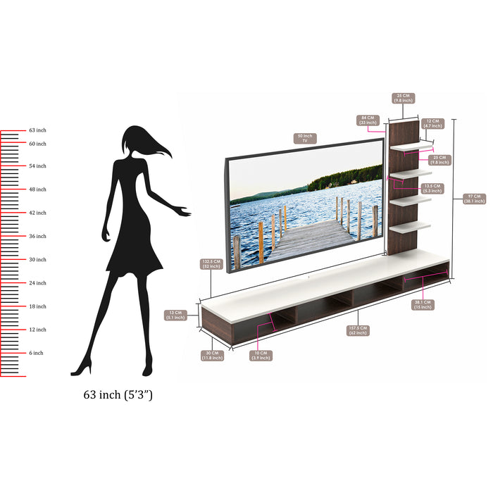 Primax TV Unit, Ideal for Up to 55"