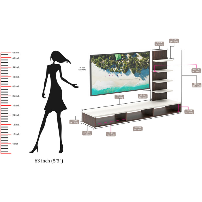 Primax TV Unit (Standard), Ideal for Up to 42"