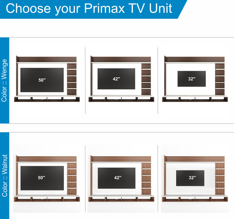 Primax Grande TV Unit, Ideal for Up to 55" |Wenge