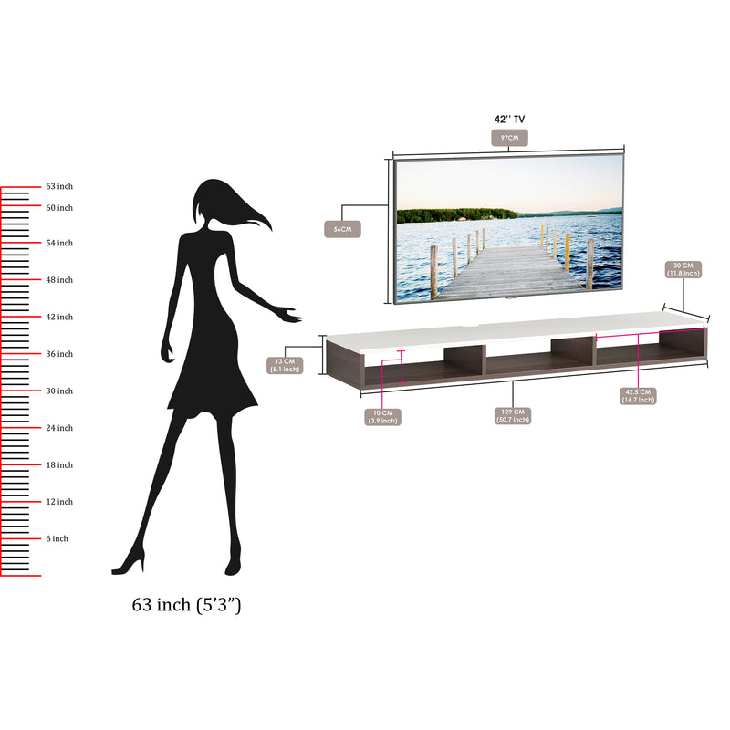 Primax Solo TV Unit, Ideal for Up to 50" |Wenge