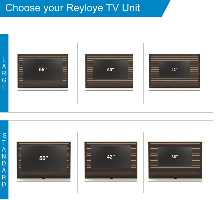 Reyloye TV Unit,Ideal for up to 55" |Wenge