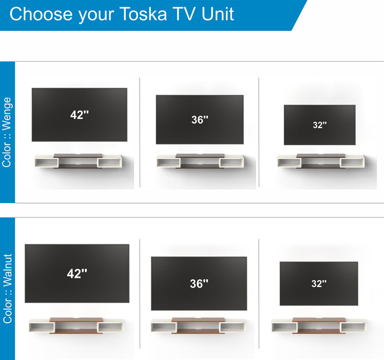 Toska Slim Set Top Box Standard |Walnut & Frosty