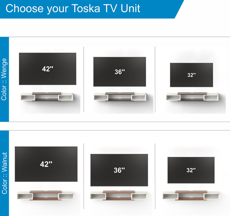 Toska Slim Set Top Box Standard |Wenge & Frosty