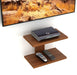 Stellar Plus Tv Wall Unit, Set Top Box Stand Wenge (Up to 32") |Walnut