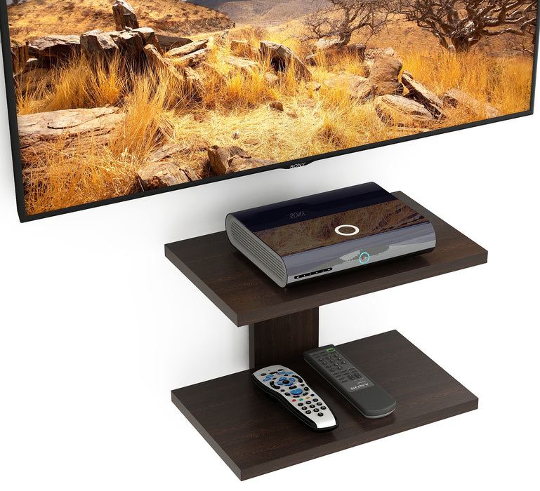 Stellar Plus Tv Wall Unit, Set Top Box Stand Wenge (Up to 32") |Wenge