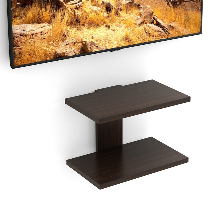 Stellar Plus Tv Wall Unit, Set Top Box Stand Wenge (Up to 32") |Wenge