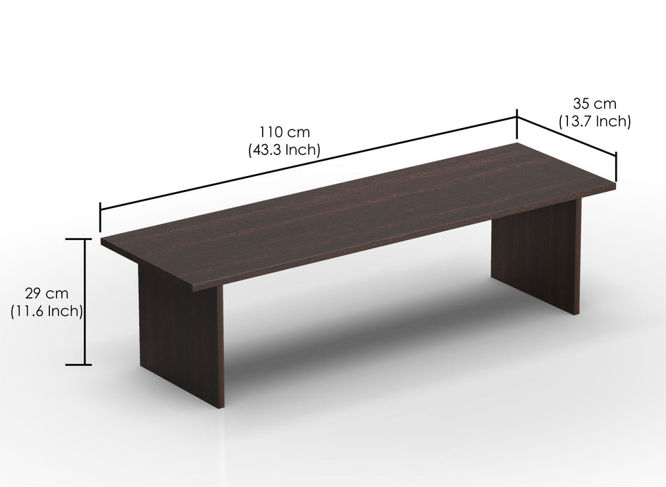 Bluewud Garsia Engineered Wood Multipurpose Bed Dining Cum Iron, Study & Laptop Table (Wenge)