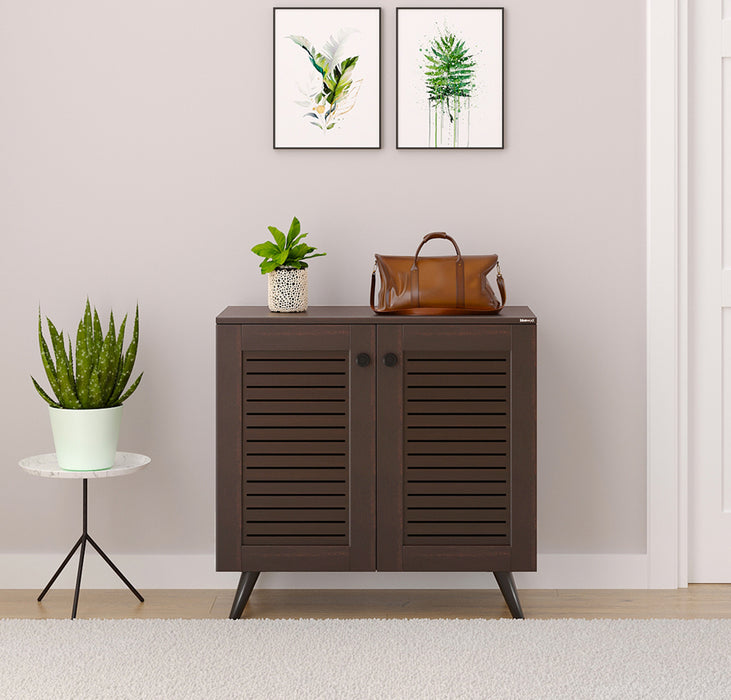 Carlem 2 Doors Shoe Rack Cabinet |Wenge