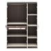 Andrie 3 Door Wardrobe with Mirror and Drawer |Wenge & Frosty White