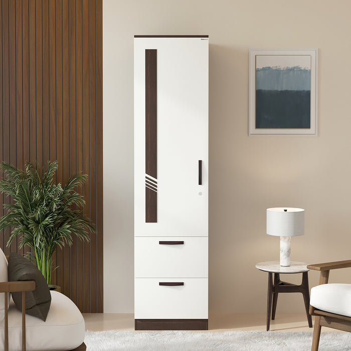 Andrie Single Door Wardrobe with Two Drawer