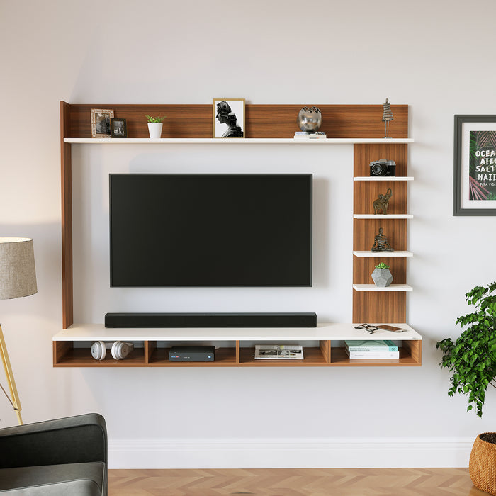 Primax Grande TV Unit, Ideal for Up to 55" |Walnut