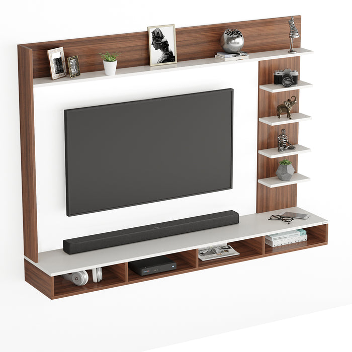 Primax Grande TV Unit, Ideal for Up to 55" |Maple & White
