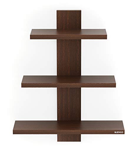 Phelix Engineered Wood Tree Shape Multipurpose Wall Shelf, Display Rack