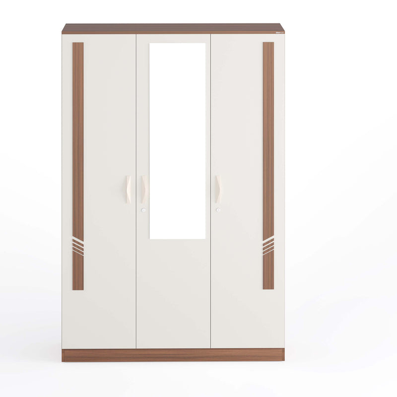 Andrie 3 Door Wardrobe with Mirror and Drawer