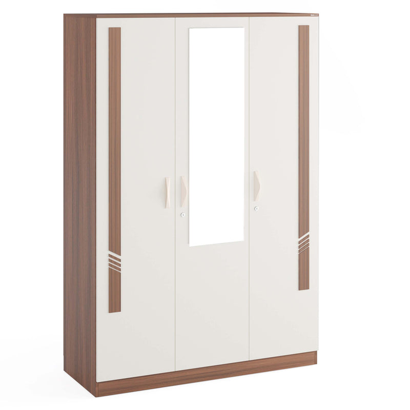 Andrie 3 Door Wardrobe with Mirror and Drawer