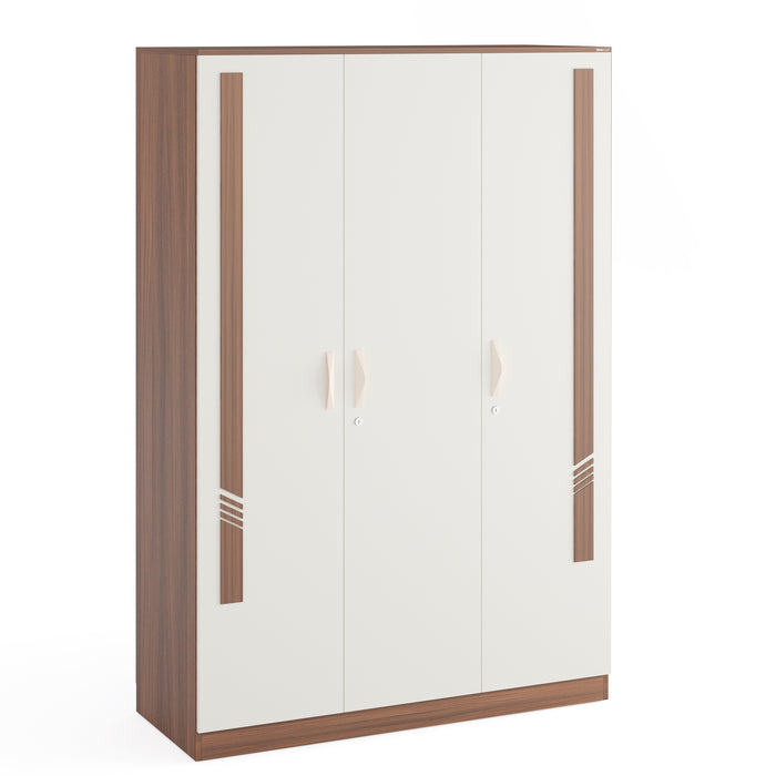 Andrie Engineered Wood 3 Door Wardrobe with Drawer