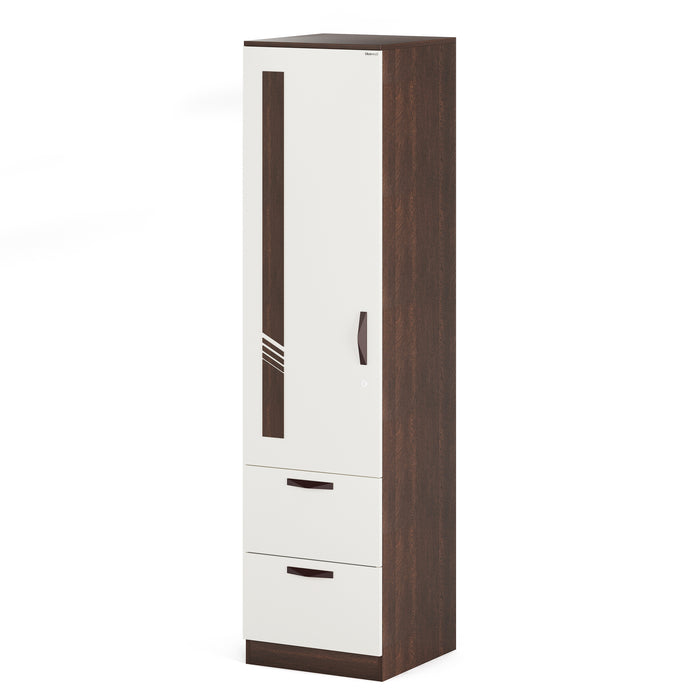 Andrie Single Door Wardrobe with Two Drawer
