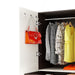 Andrie 3 Door Wardrobe with Mirror and Drawer |Wenge & Frosty White