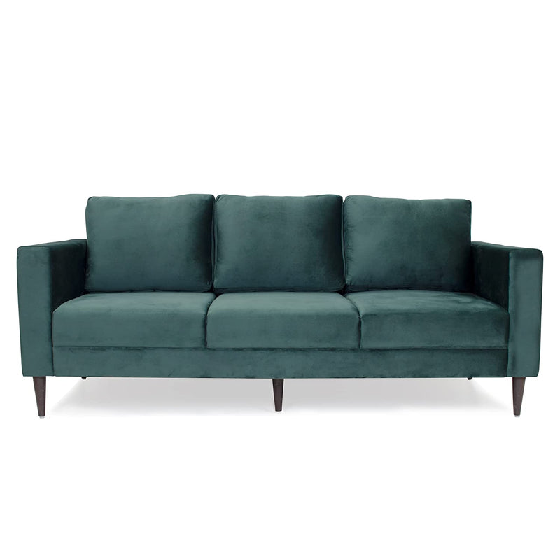 Bernard Velvet Fabric 3 Seater Sofa