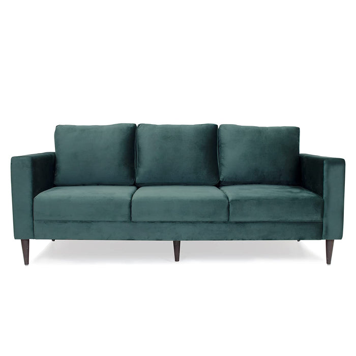 Bernard Velvet Fabric 3 Seater Sofa