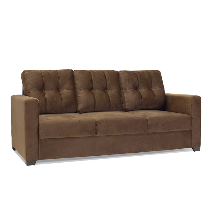 Denise Velvet Fabric 3 Seater Sofa