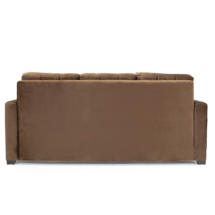 Denise Velvet Fabric 3 Seater Sofa