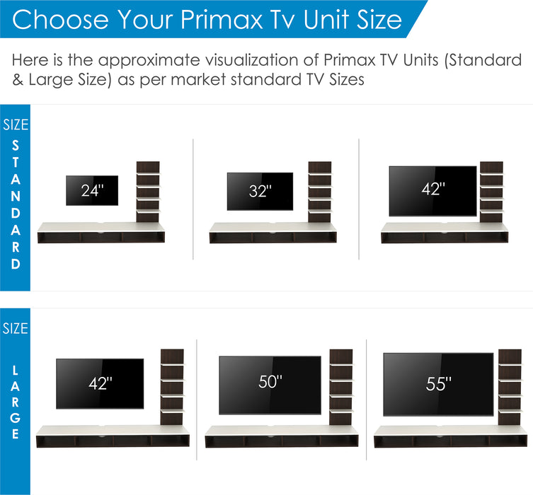 Primax TV Unit (Standard), Ideal for Up to 42"